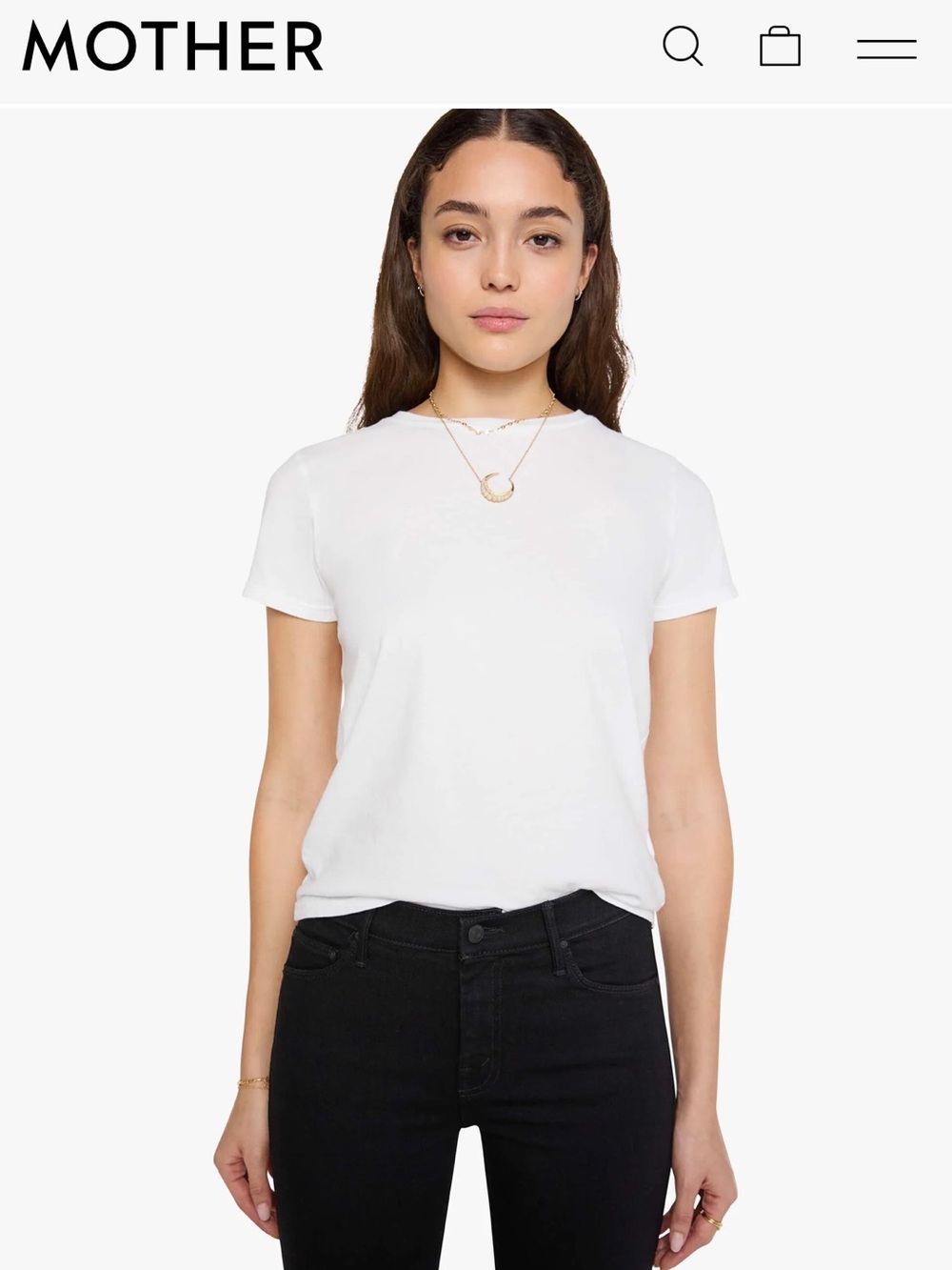 Mother Women's The Lil Goodie Goodie Tee White L